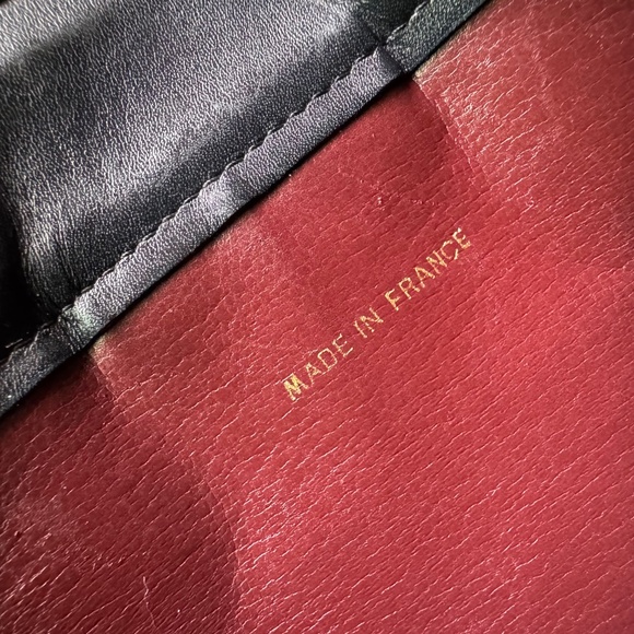 Auth CHANEL Matelasse Clutch Bag Lambskin Black Quilted Coco Mark CC Logo - Picture 13 of 14